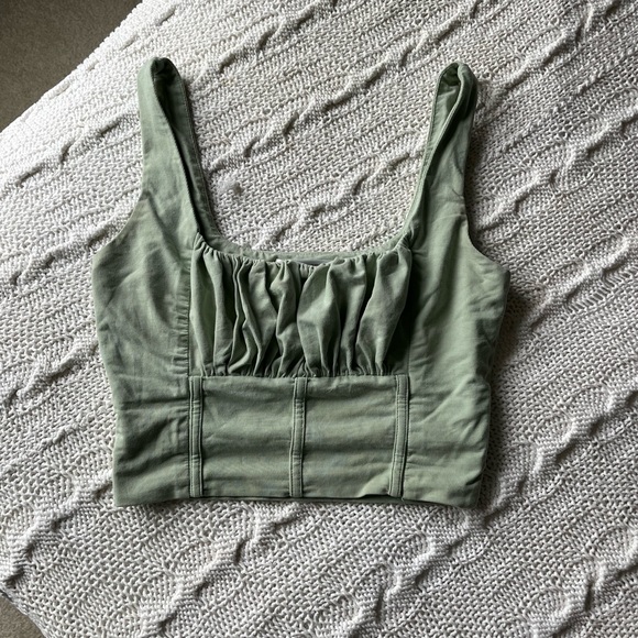 Verge Girl Tops - Verge Girl Green Corset Top Size 4 US (8 AUS)